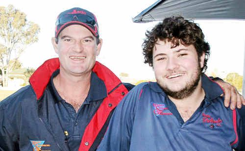 Peter Millard and David Walker after the game. Peter Millard and David Walker after the game.